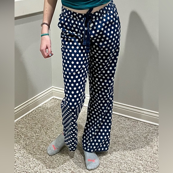 Aerie American Eagle L Navy Polka Dot Pajama Pants! EUC! - Picture 4 of 13